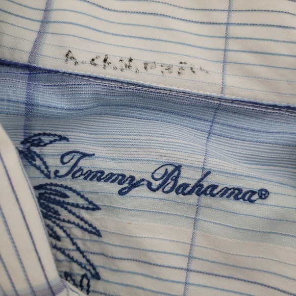 Tommy Bahama Men's Palm Tree Plaid Button Up Shirt‎ - Size L - Picture 3 of 11